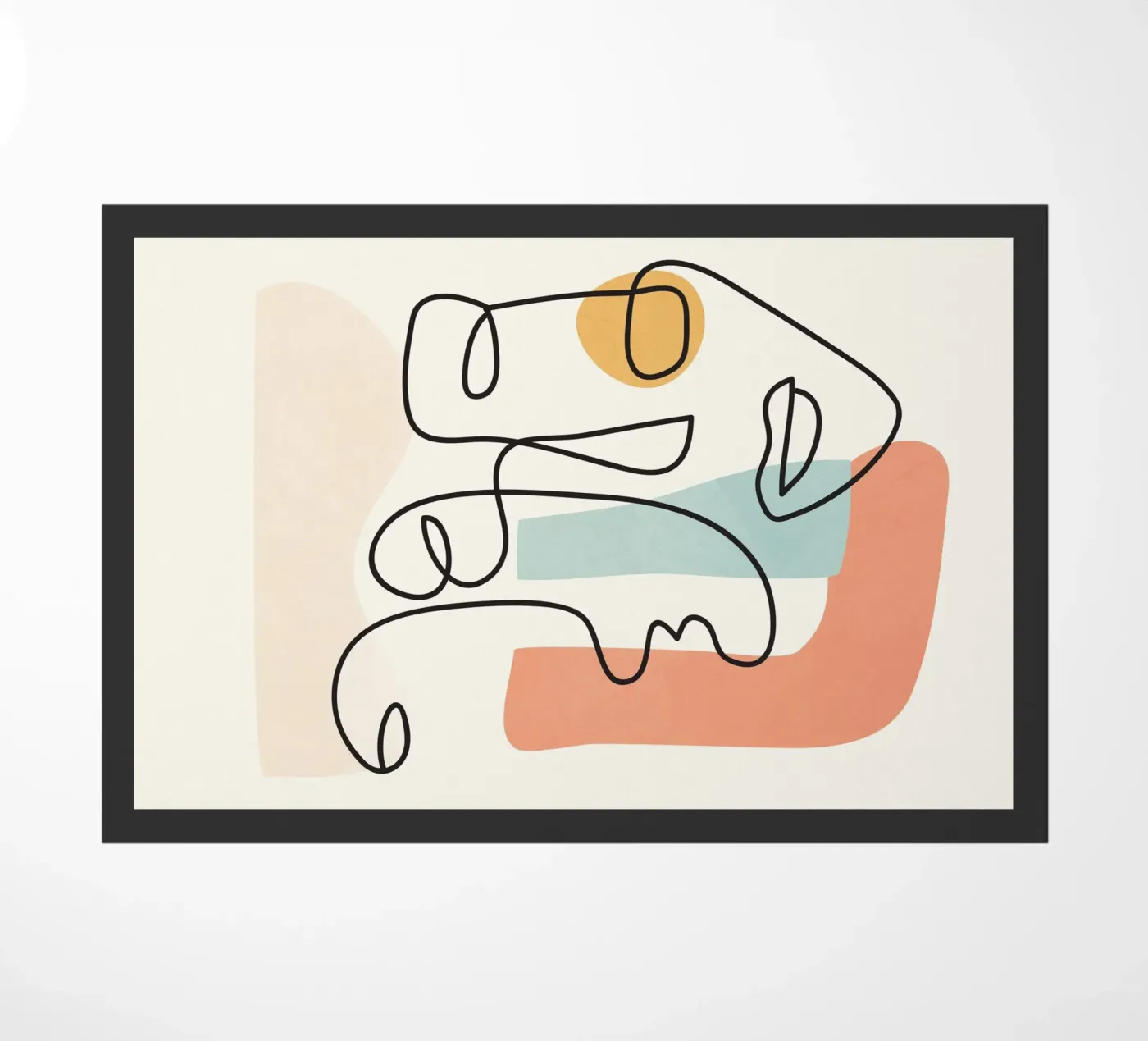 Abstract Faces 4 deurmat van cityart