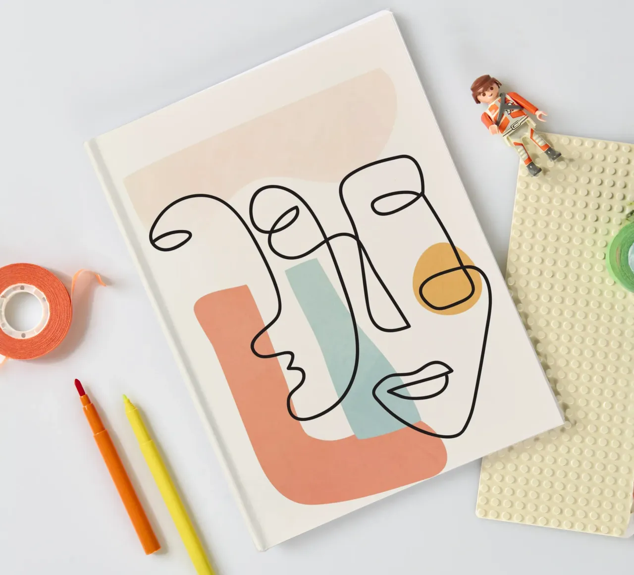 Abstract Faces 4 notebook by cityart