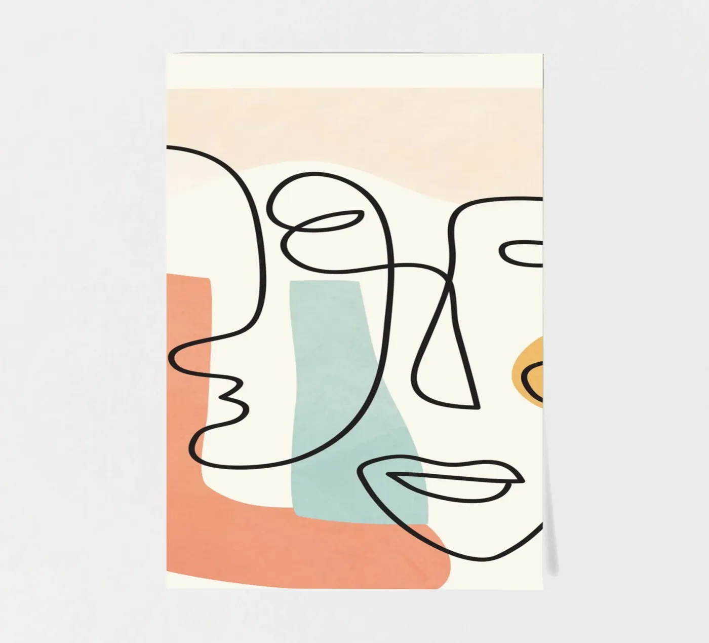 Abstract Faces 4 sticker sheet by cityart