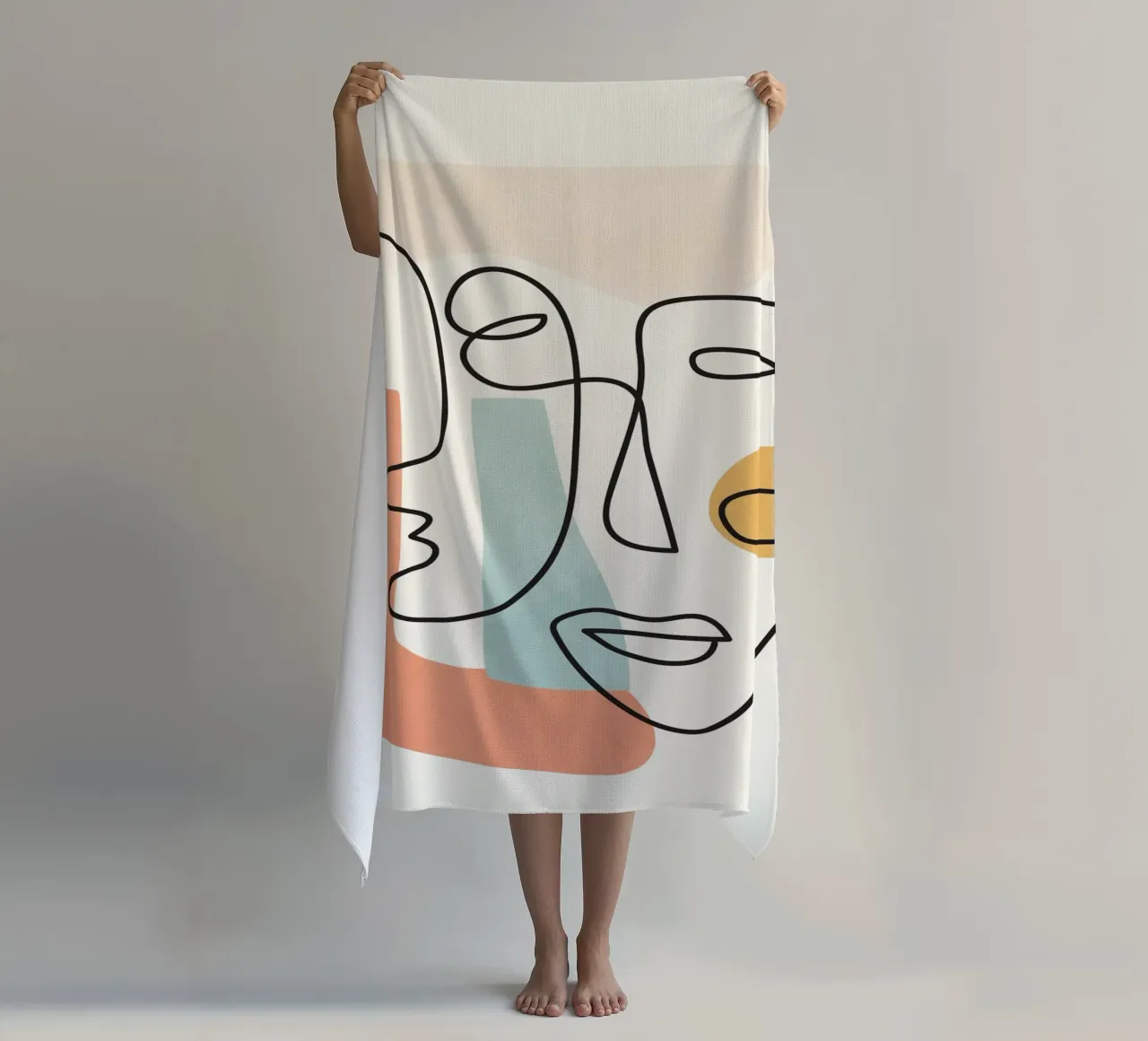 Abstract Faces 4 telo mare da cityart