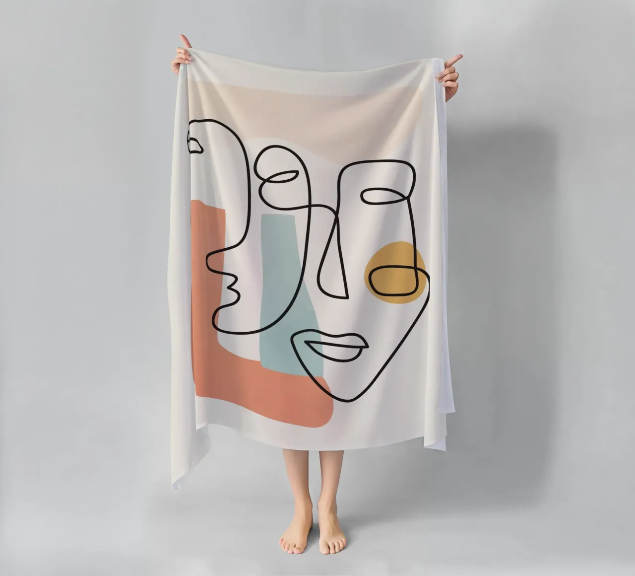 Abstract Faces 4 telo mare da cityart