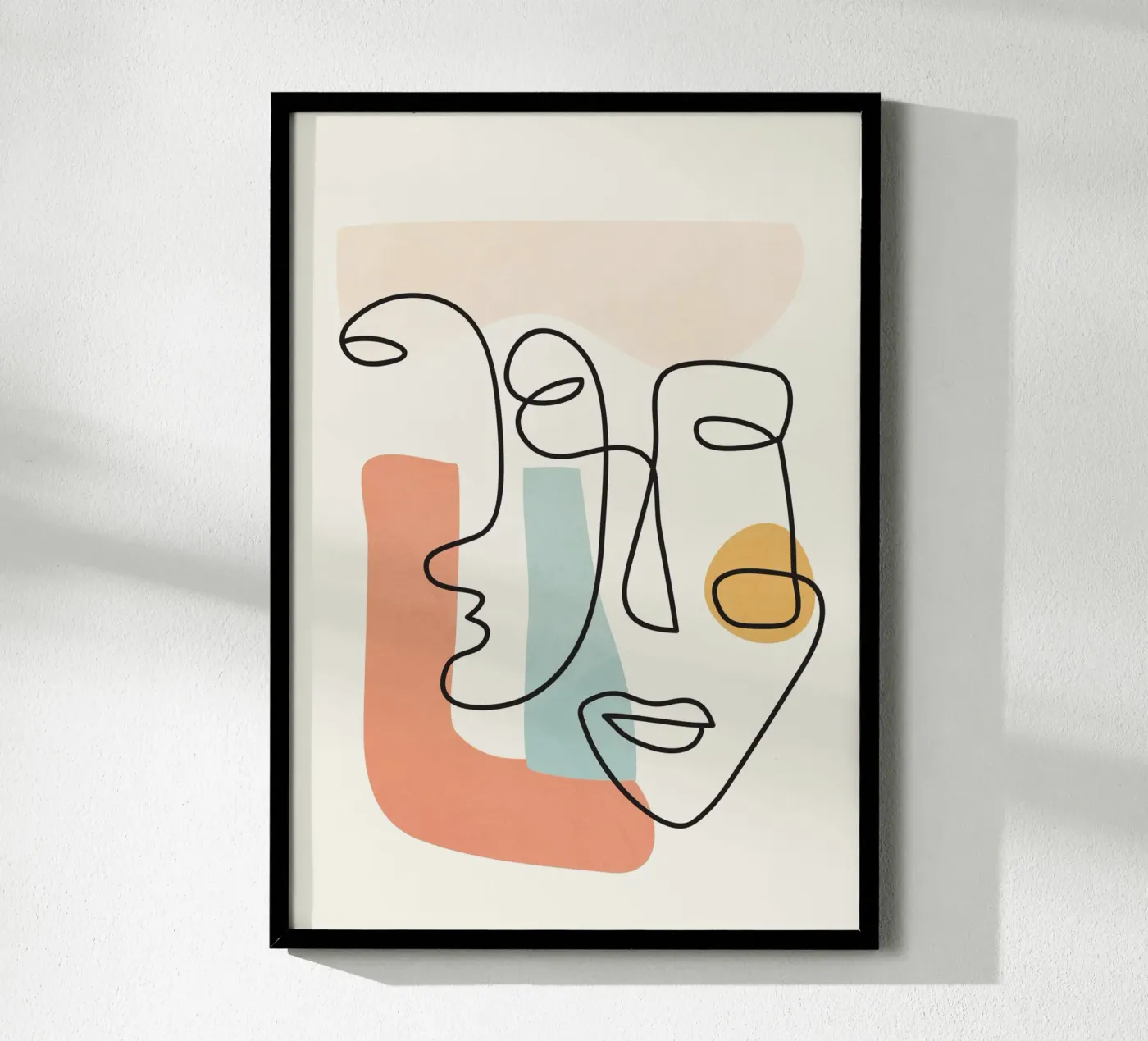 Abstract Faces 4 poster van cityart