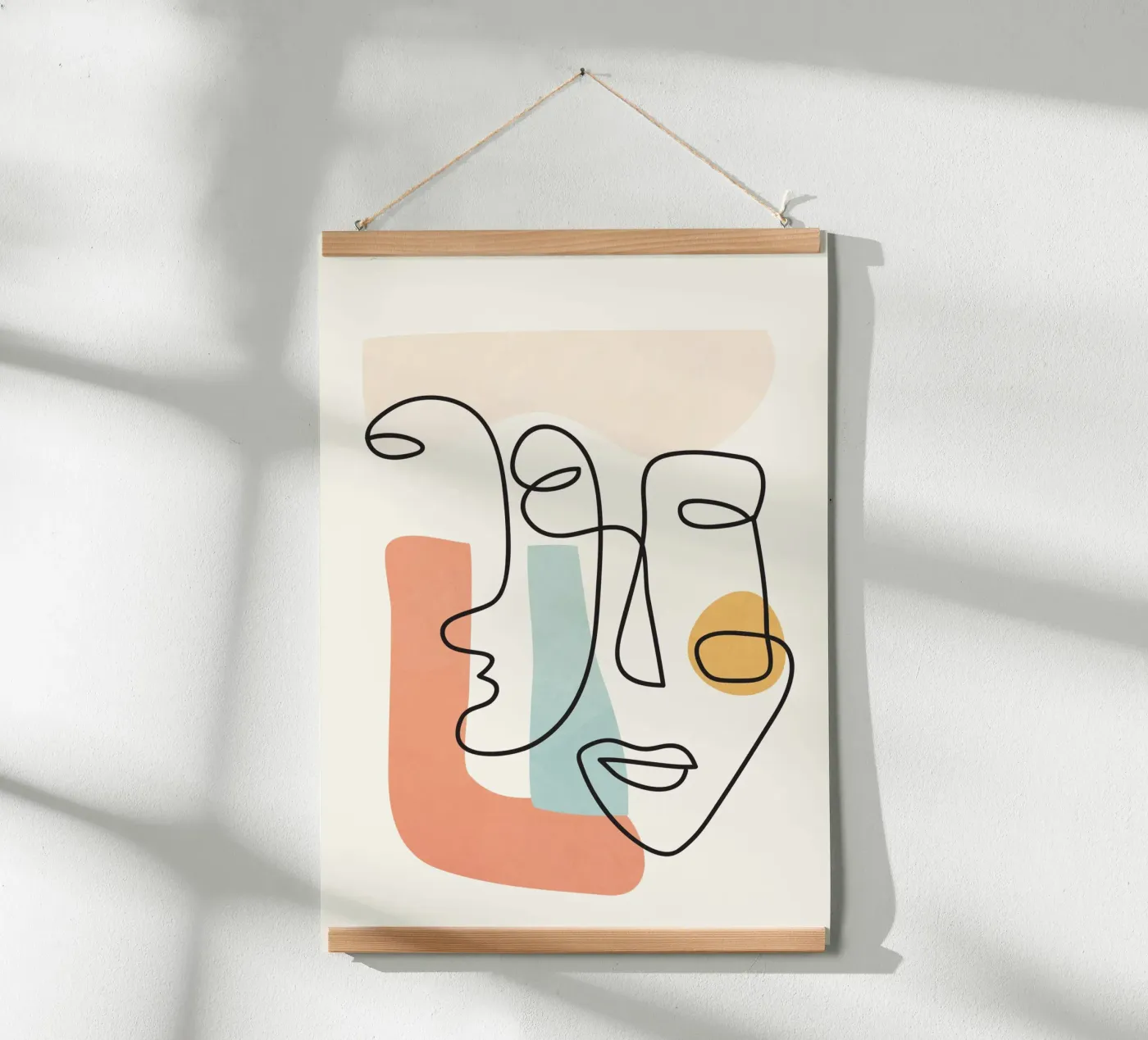 Abstract Faces 4 poster van cityart