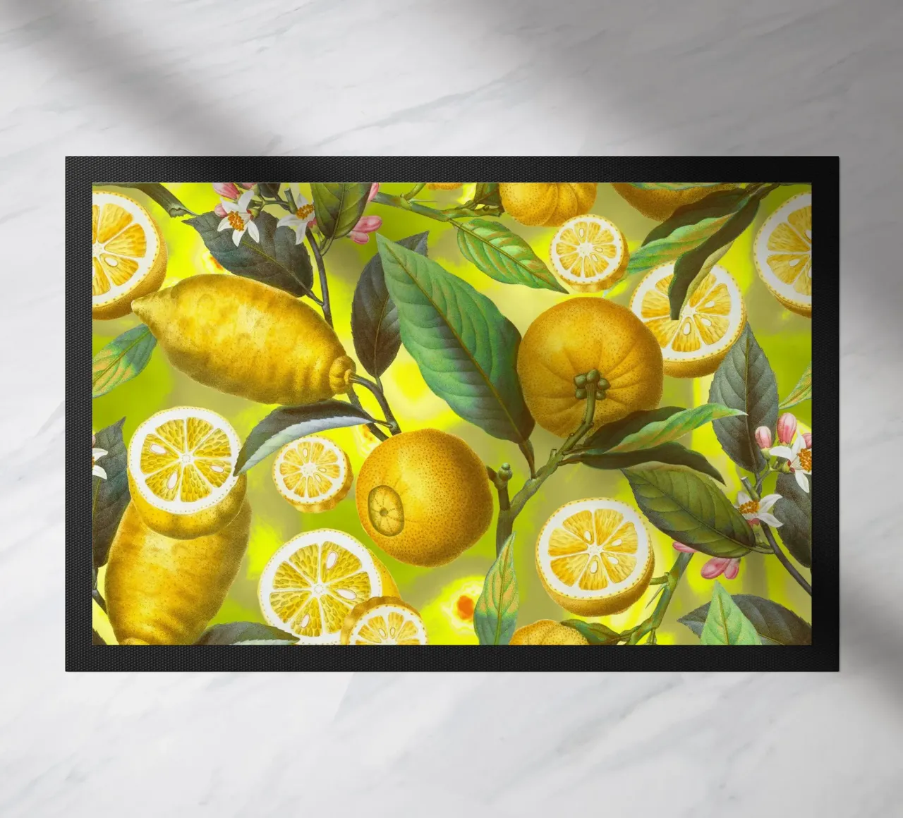 Cyber Lime Summer doormat by burcukorkmazyurek