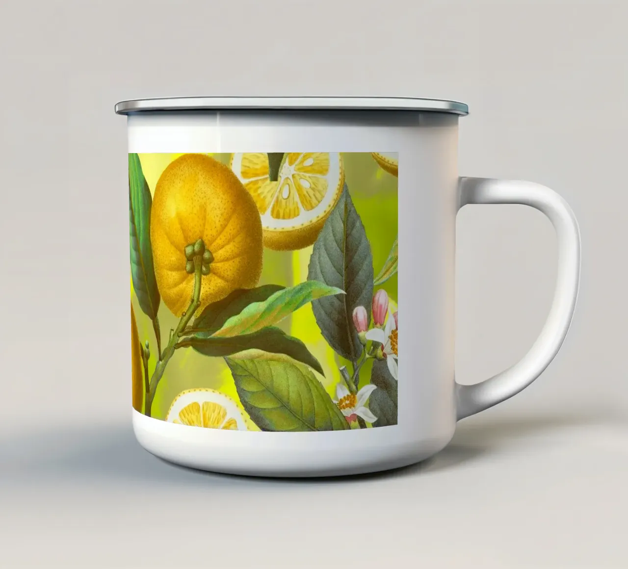 Cyber Lime Summer tazza in smalto da burcukorkmazyurek