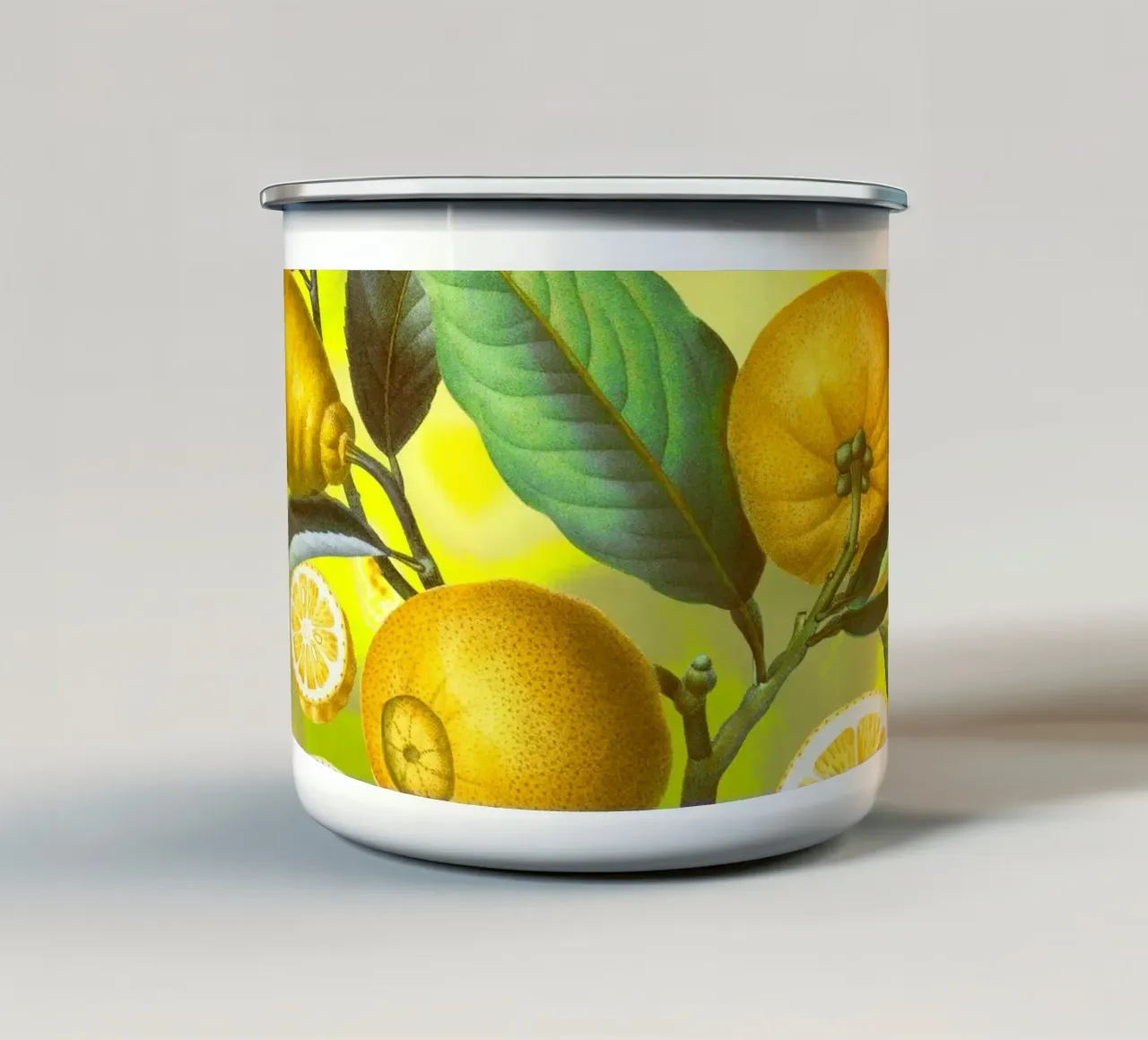 Cyber Lime Summer tazza in smalto da burcukorkmazyurek