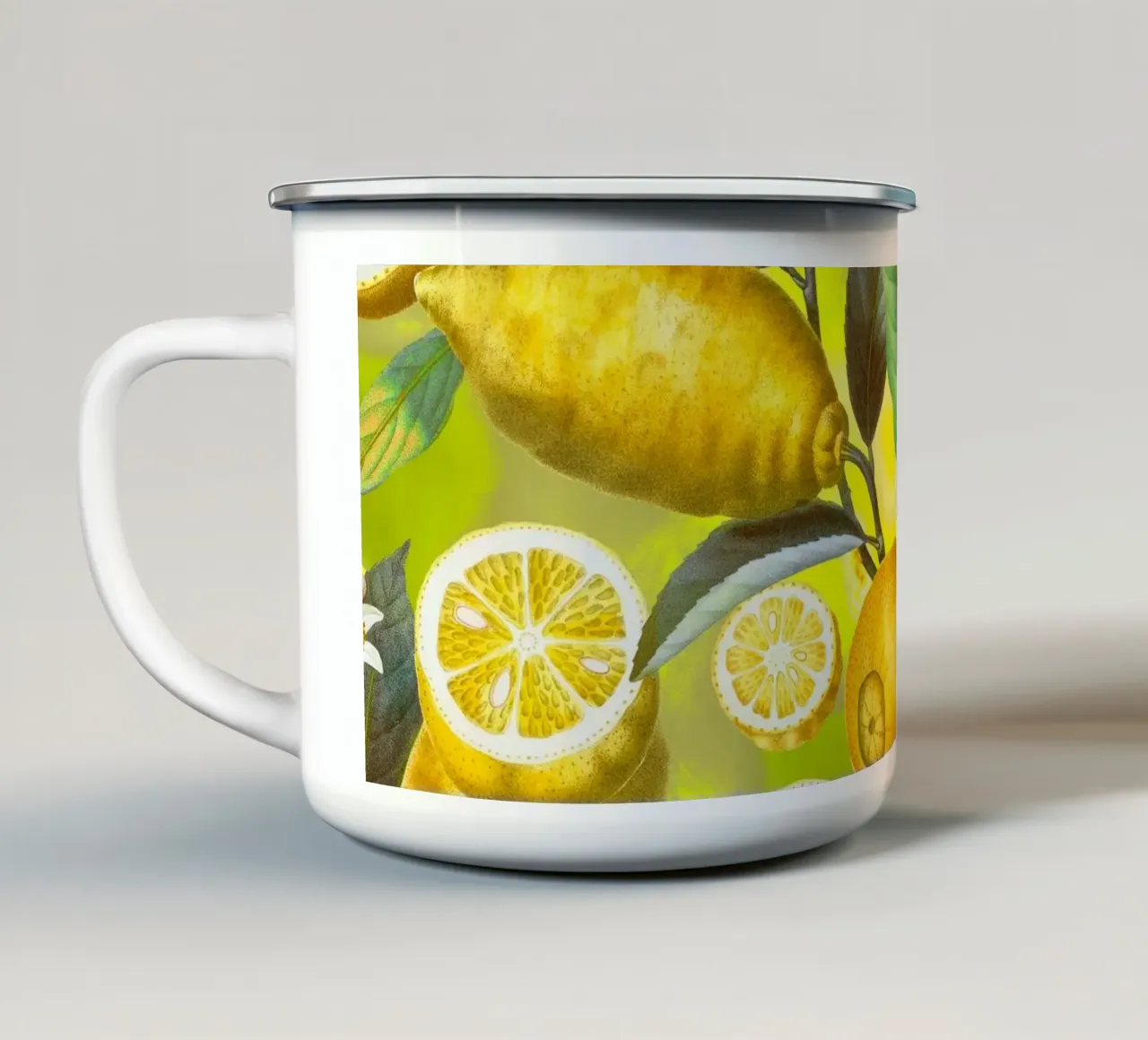 Cyber Lime Summer tazza in smalto da burcukorkmazyurek