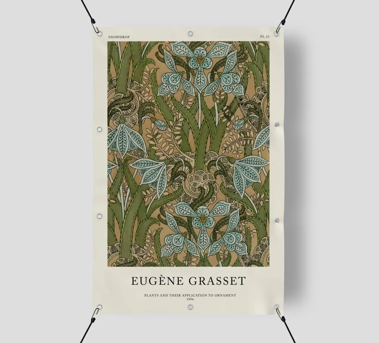Grasset - Snowdrop 33 telo in pvc da Vintage by JUNIQE