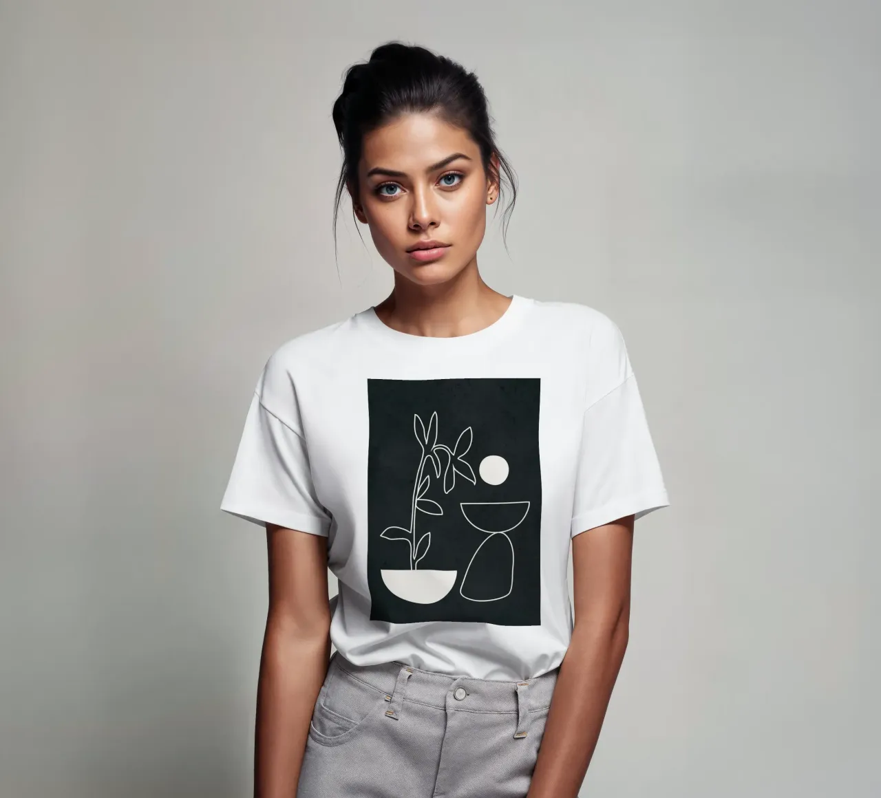 Minimal Abstract Art 1 t-shirt da Nadjaa