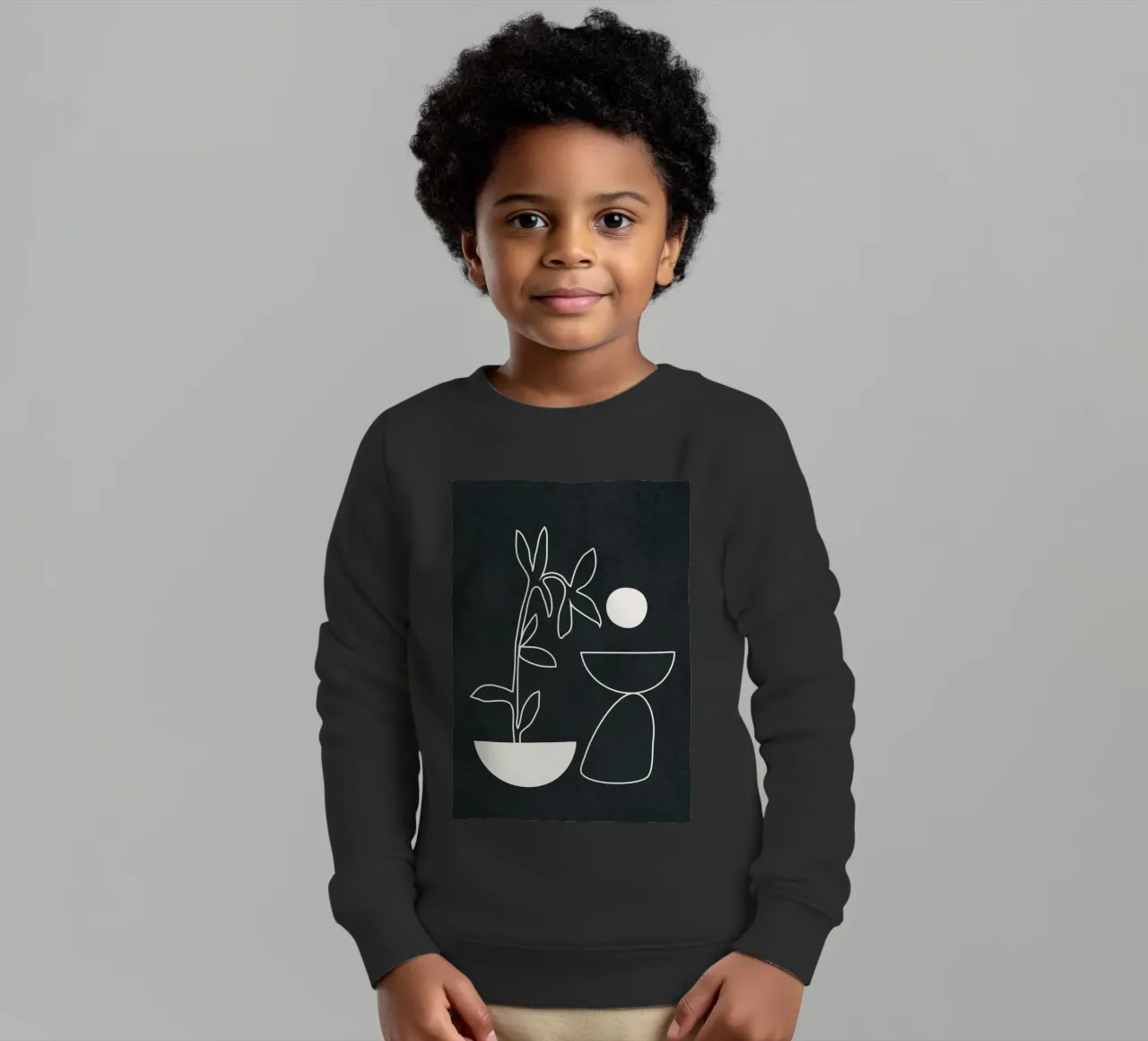 Minimal Abstract Art 1 felpa bambino da Nadjaa