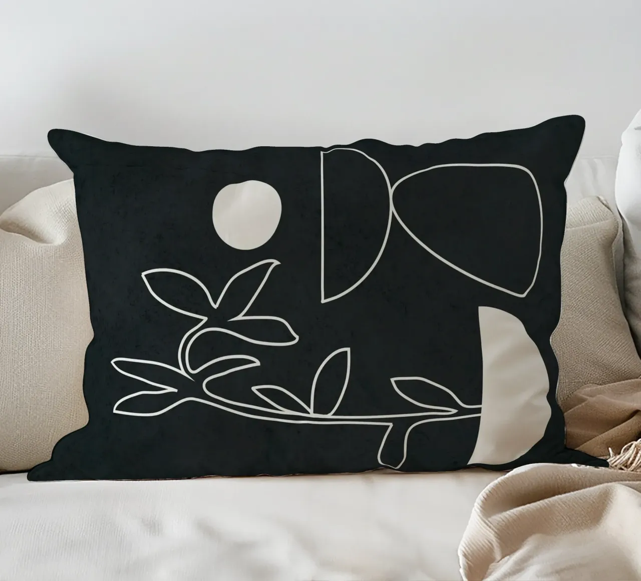 Minimal Abstract Art 1 cuscino da Nadjaa