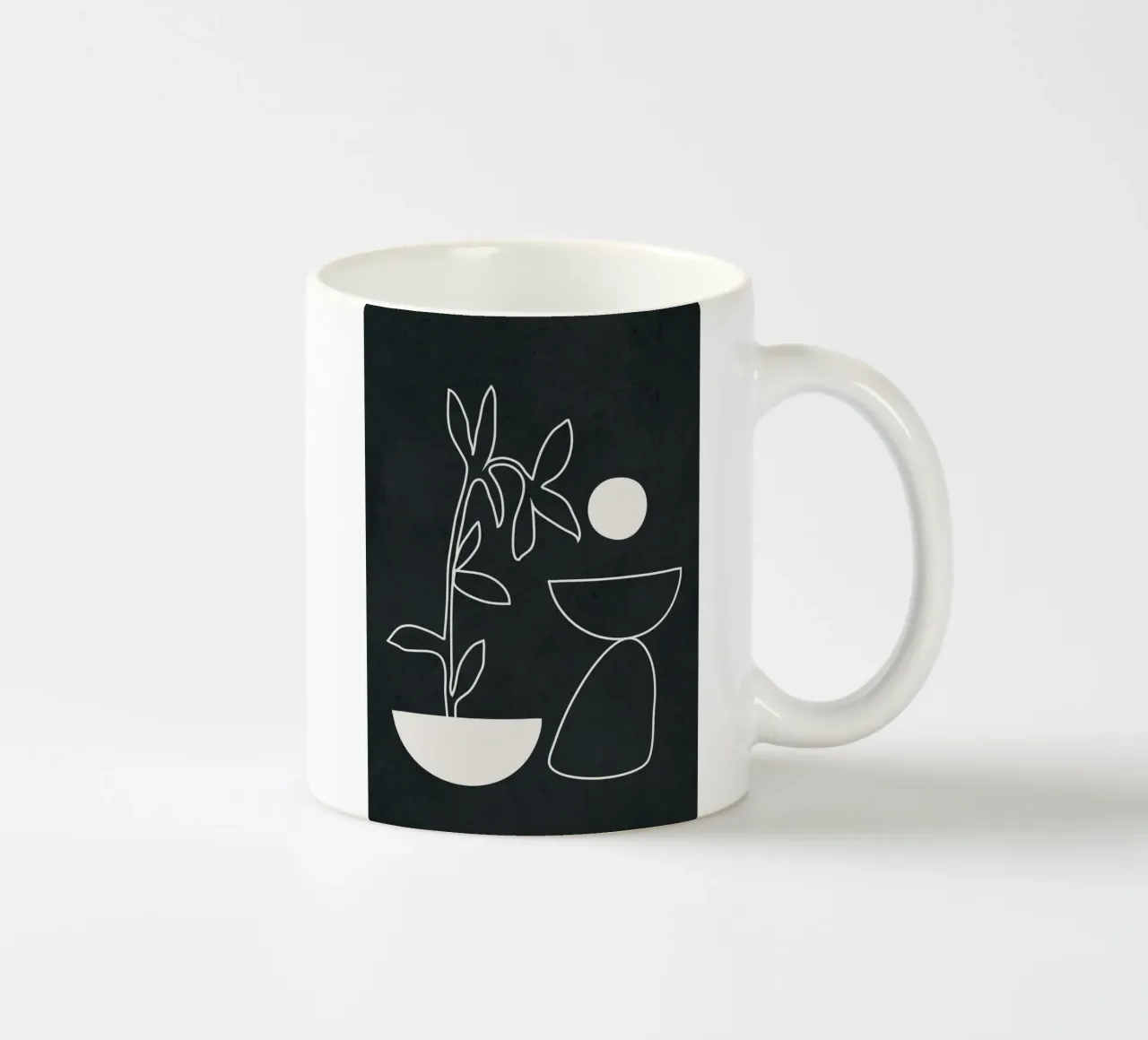 Minimal Abstract Art 1 tazza in ceramica da Nadjaa