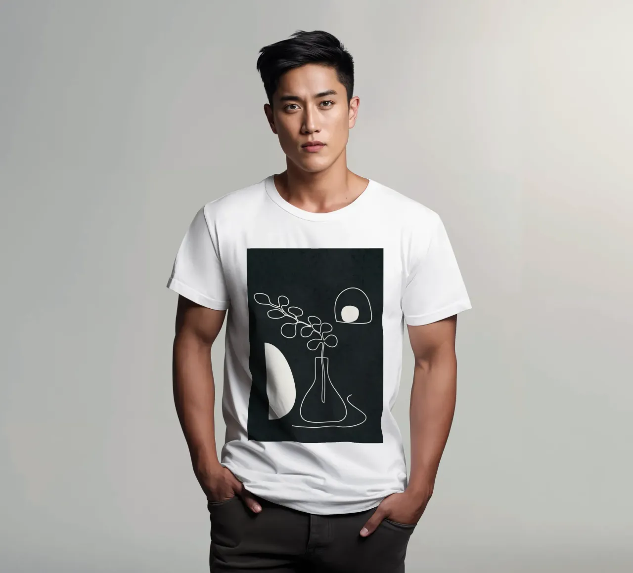 Minimal Abstract Art 2 t-shirt da Nadjaa