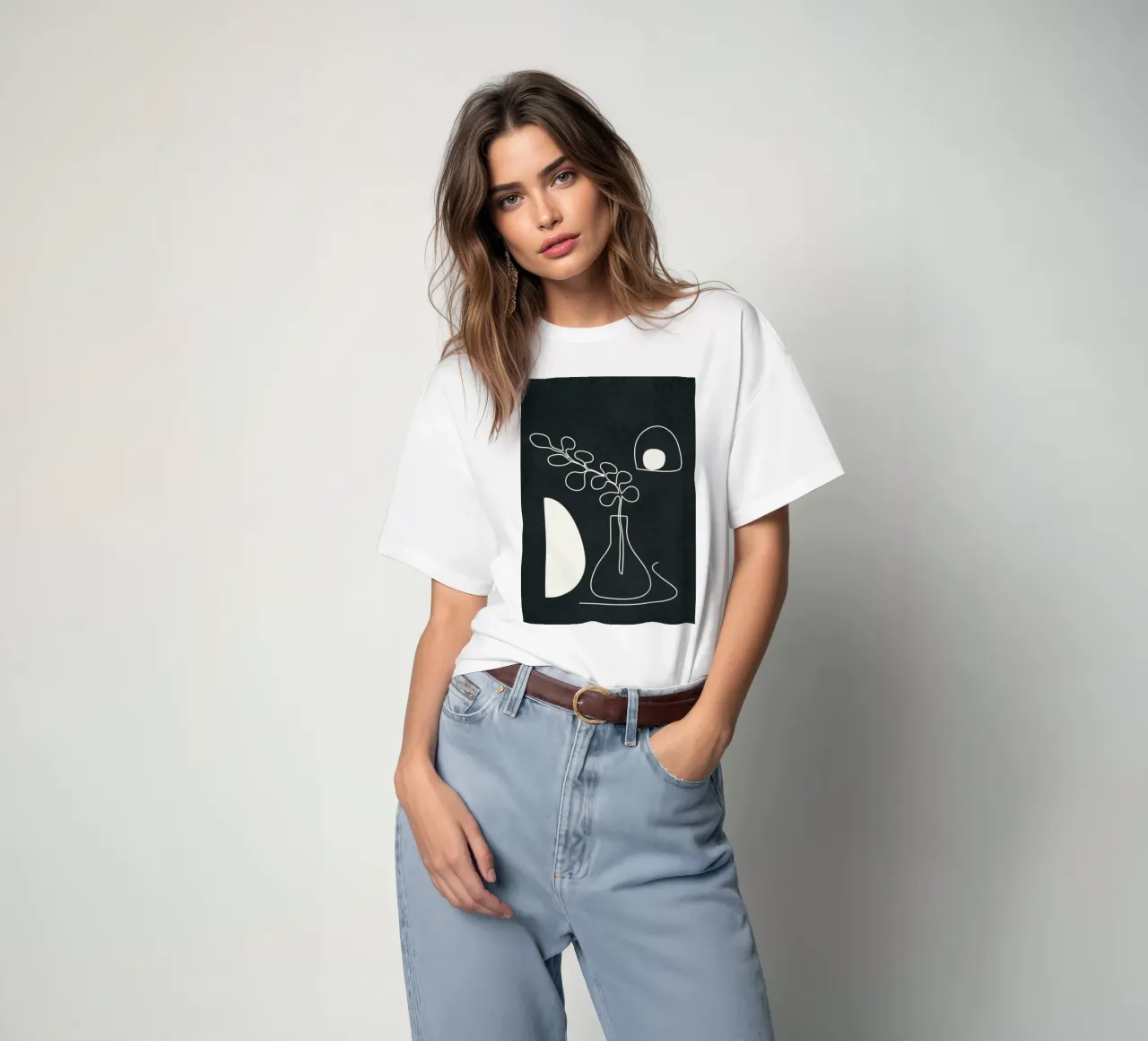 Minimal Abstract Art 2 t-shirt da Nadjaa