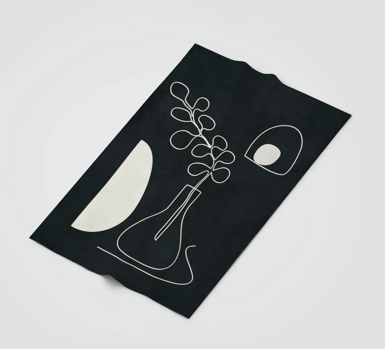 Minimal Abstract Art 2 coperta in pile da Nadjaa