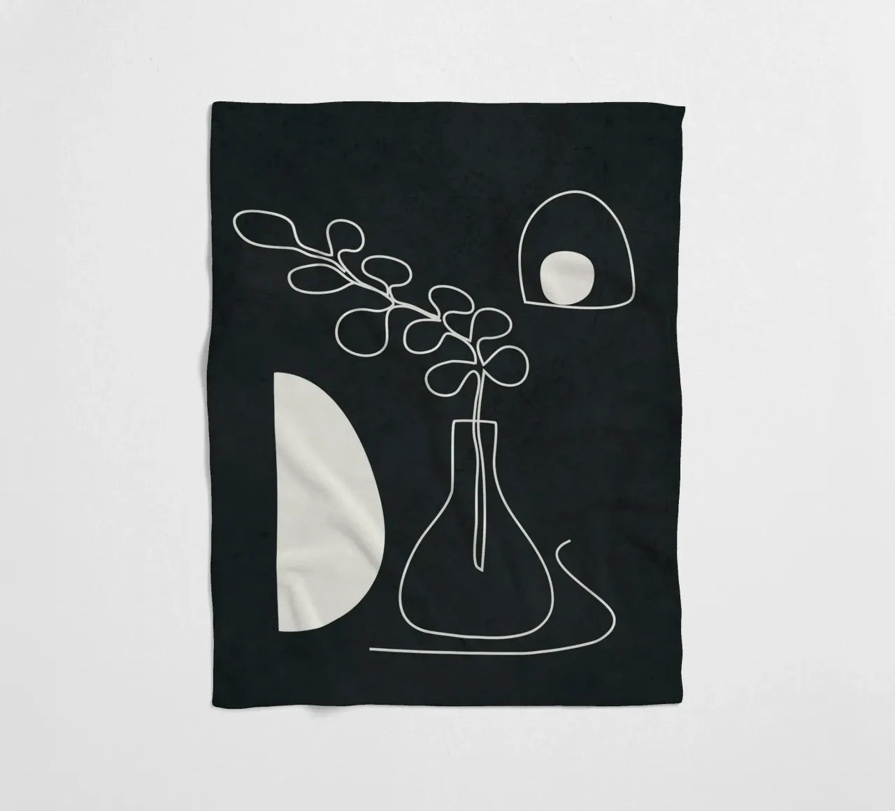 Minimal Abstract Art 2 coperta in pile da Nadjaa