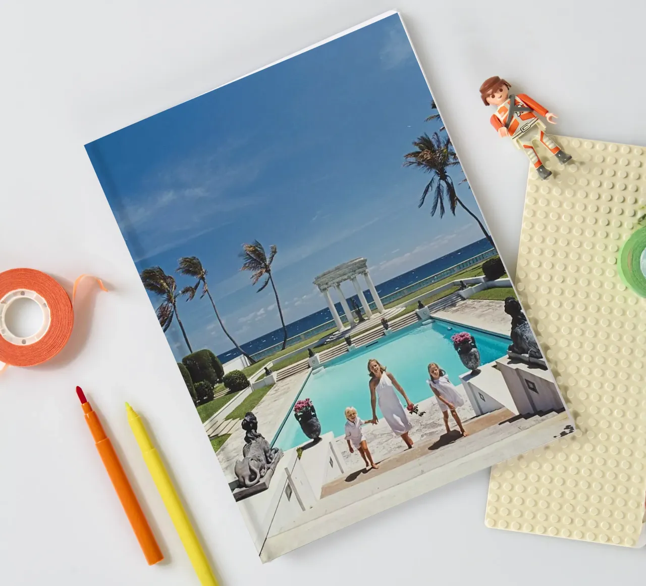 Slim aarons Neo-Classical Pool Poster notebook by Chrisvintage