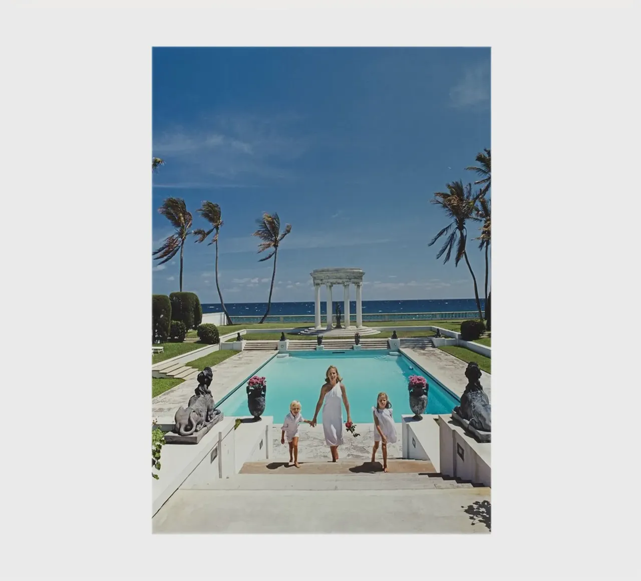 Slim aarons Neo-Classical Pool Poster notebook by Chrisvintage