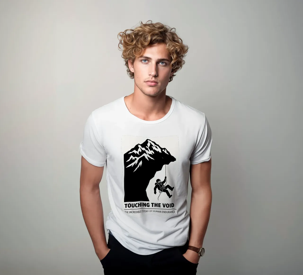 Touching The Void Print t-shirt da MoviesArt