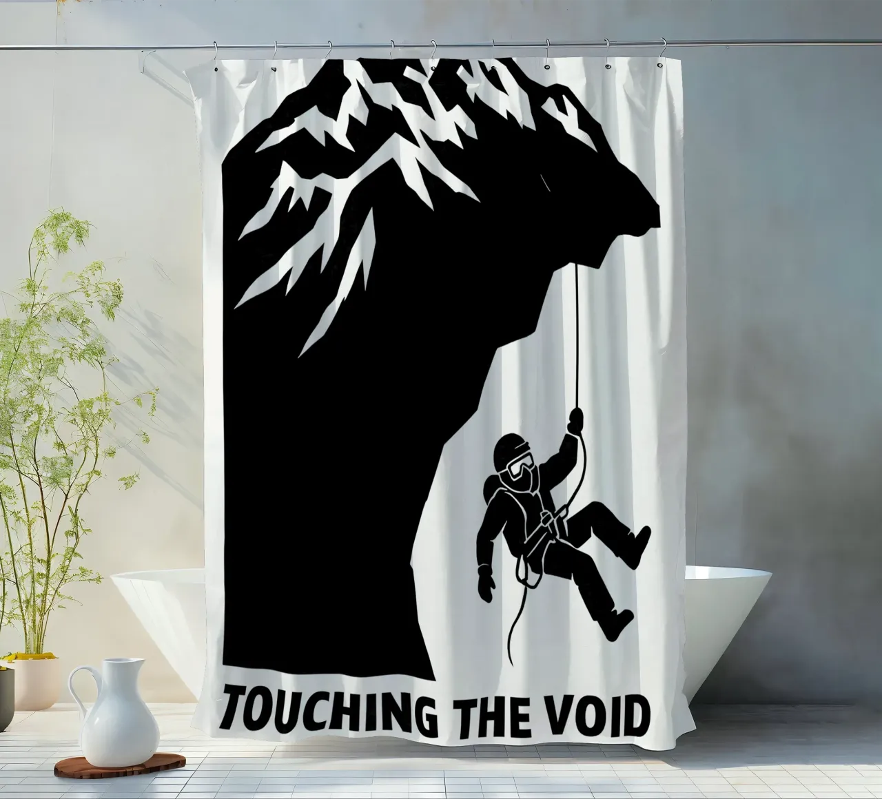 Touching The Void Print douchegordijn van MoviesArt