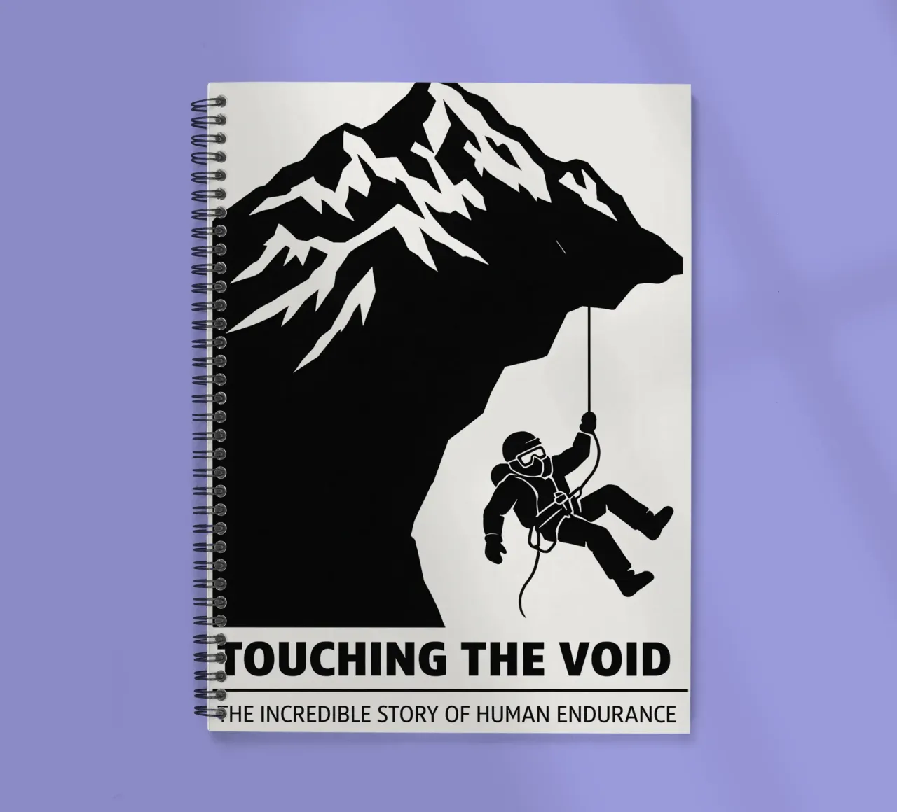 Touching The Void Print spiral notebook by MoviesArt
