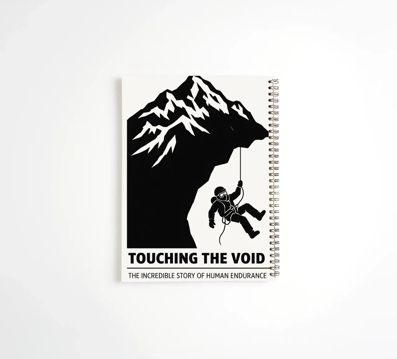 Touching The Void Print spiral notebook by MoviesArt
