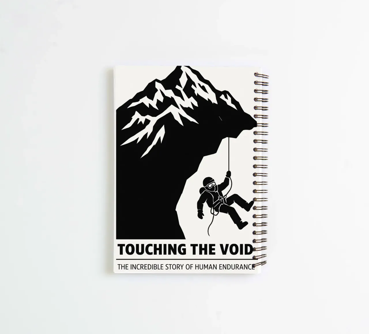 Touching The Void Print spiral notebook by MoviesArt
