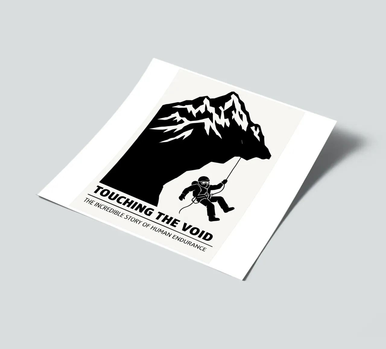 Touching The Void Print stickervel van MoviesArt