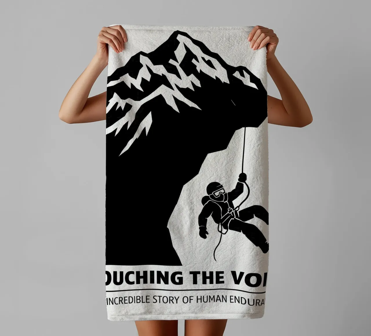 Touching The Void Print badhanddoek van MoviesArt