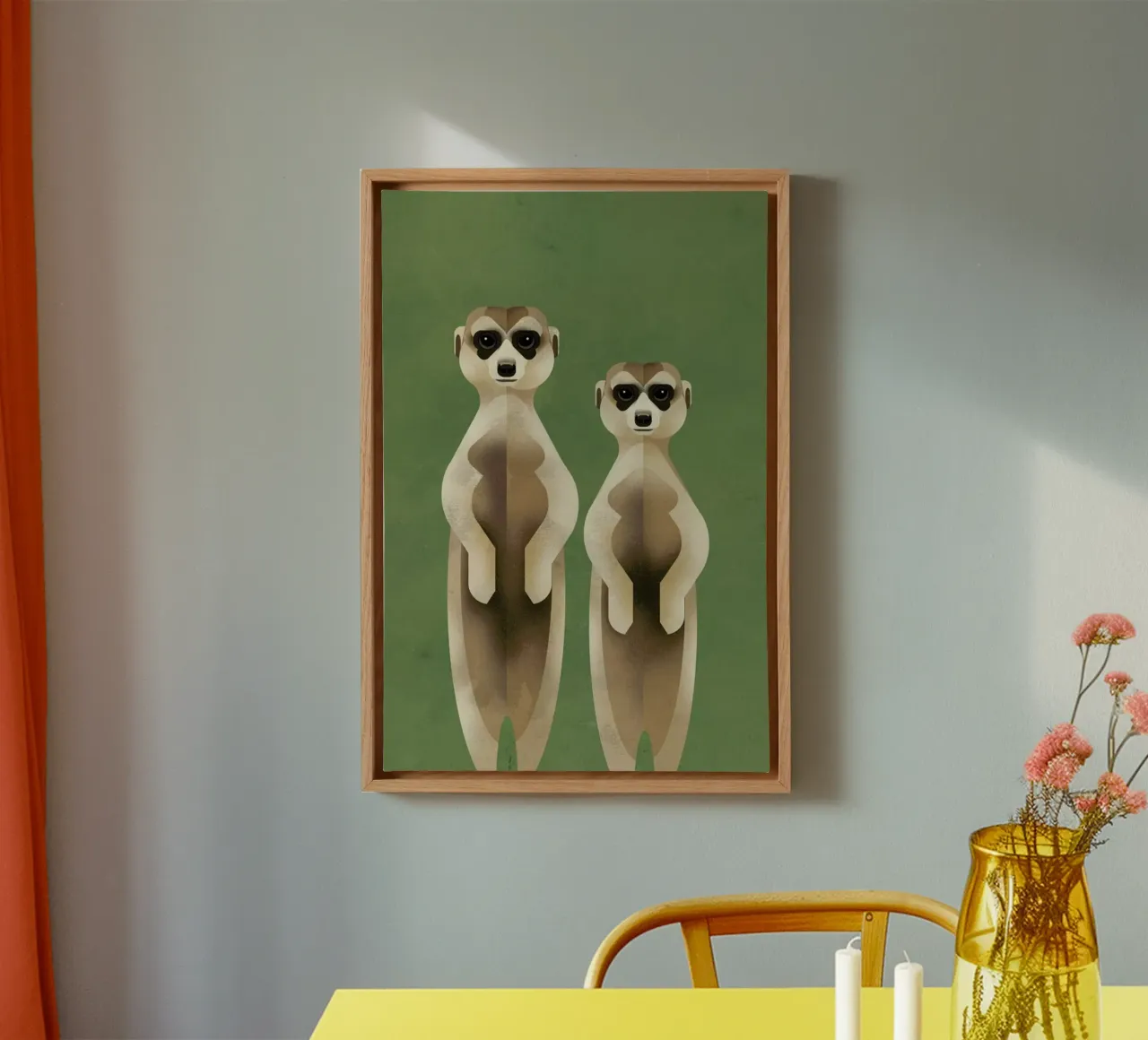 Meerkats Leinwand von Dieter Braun