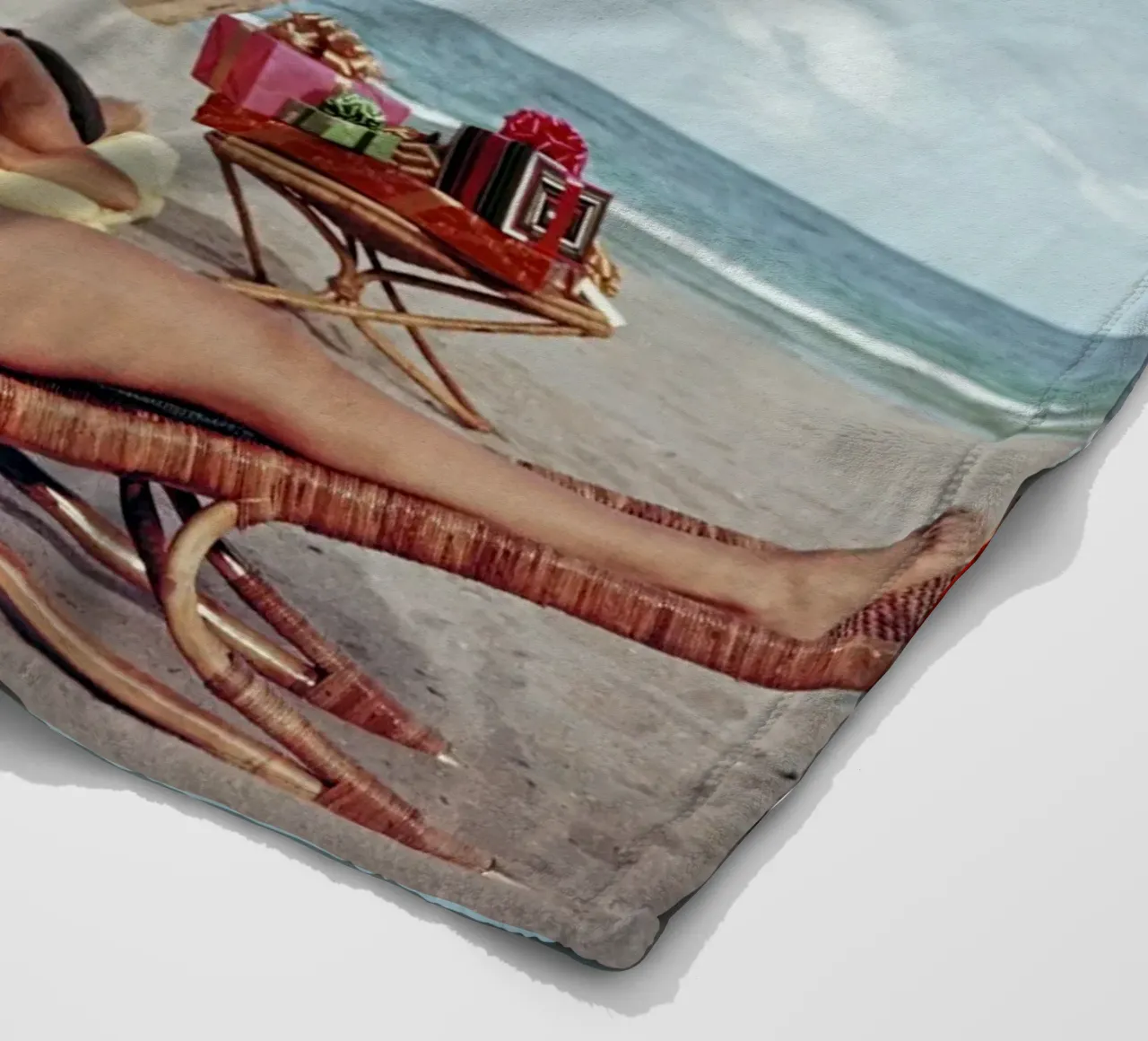 Poster di Slim Aarons a Palm Beach coperta in pile da Chrisvintage