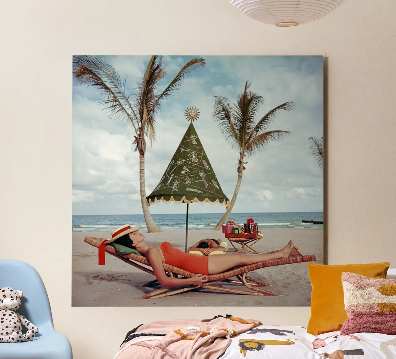 Poster di Slim Aarons a Palm Beach alluminio dibond da Chrisvintage