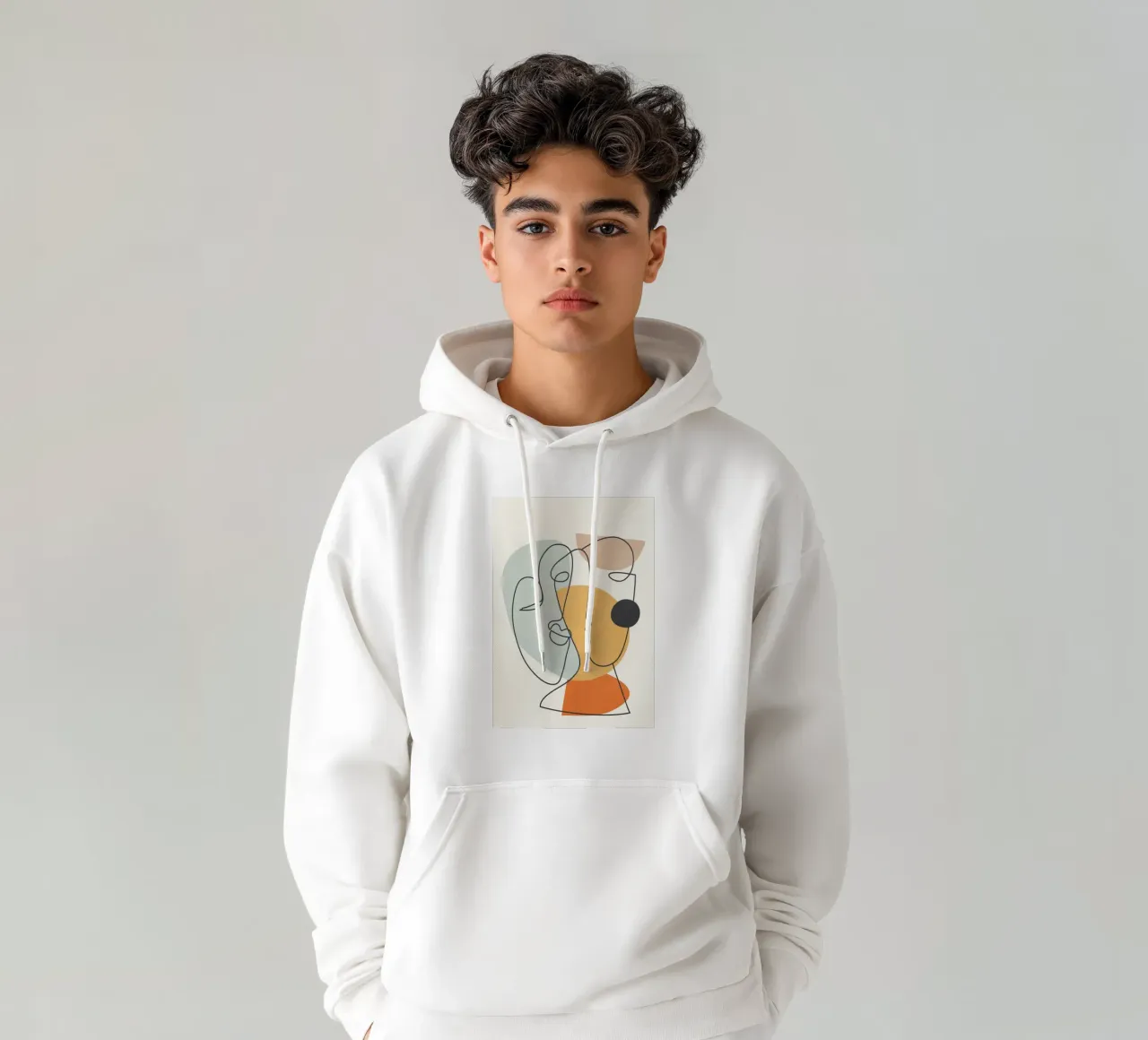 Abstract Faces 7 sudadera con capucha de cityart