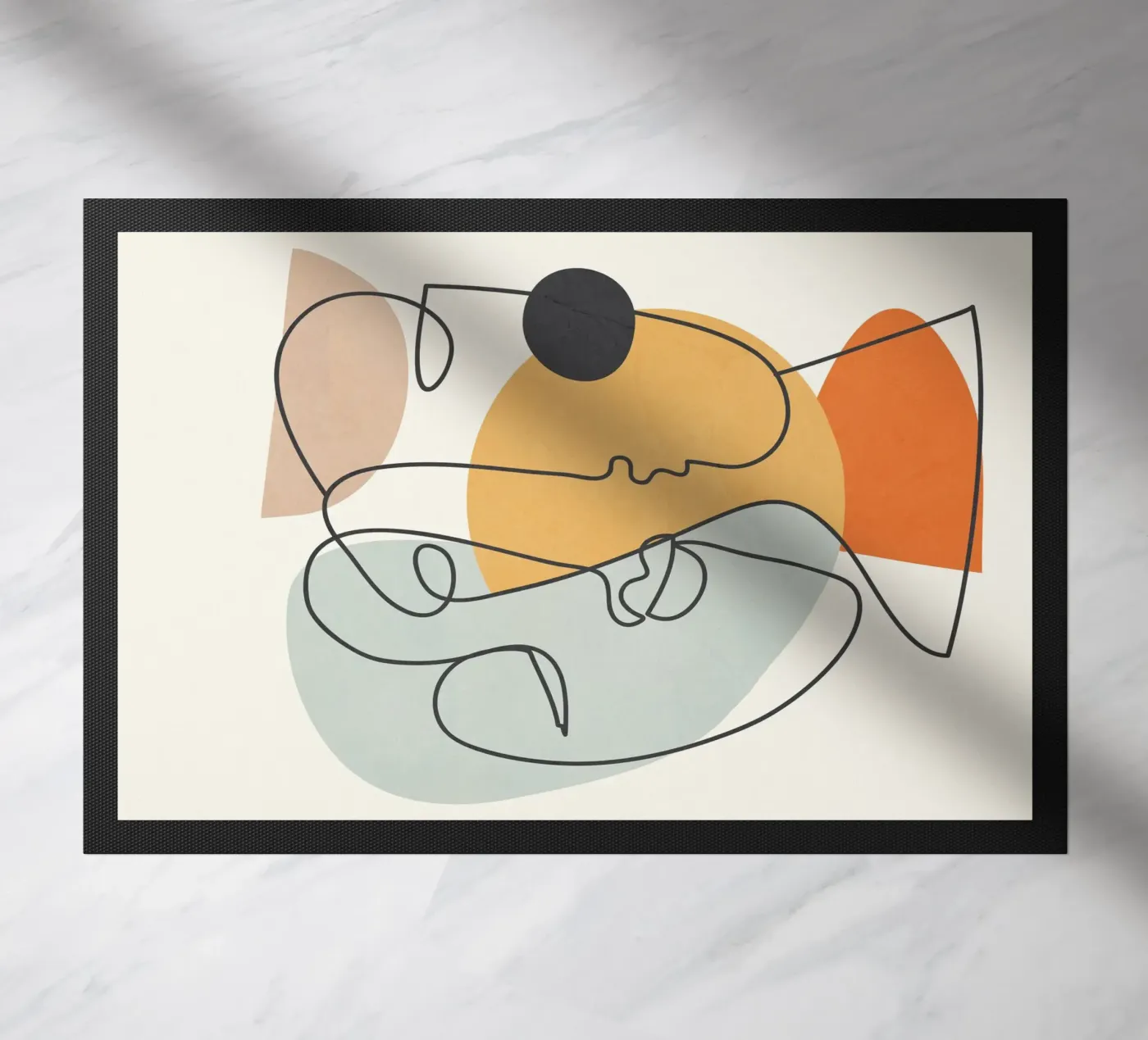 Abstract Faces 7 doormat by cityart