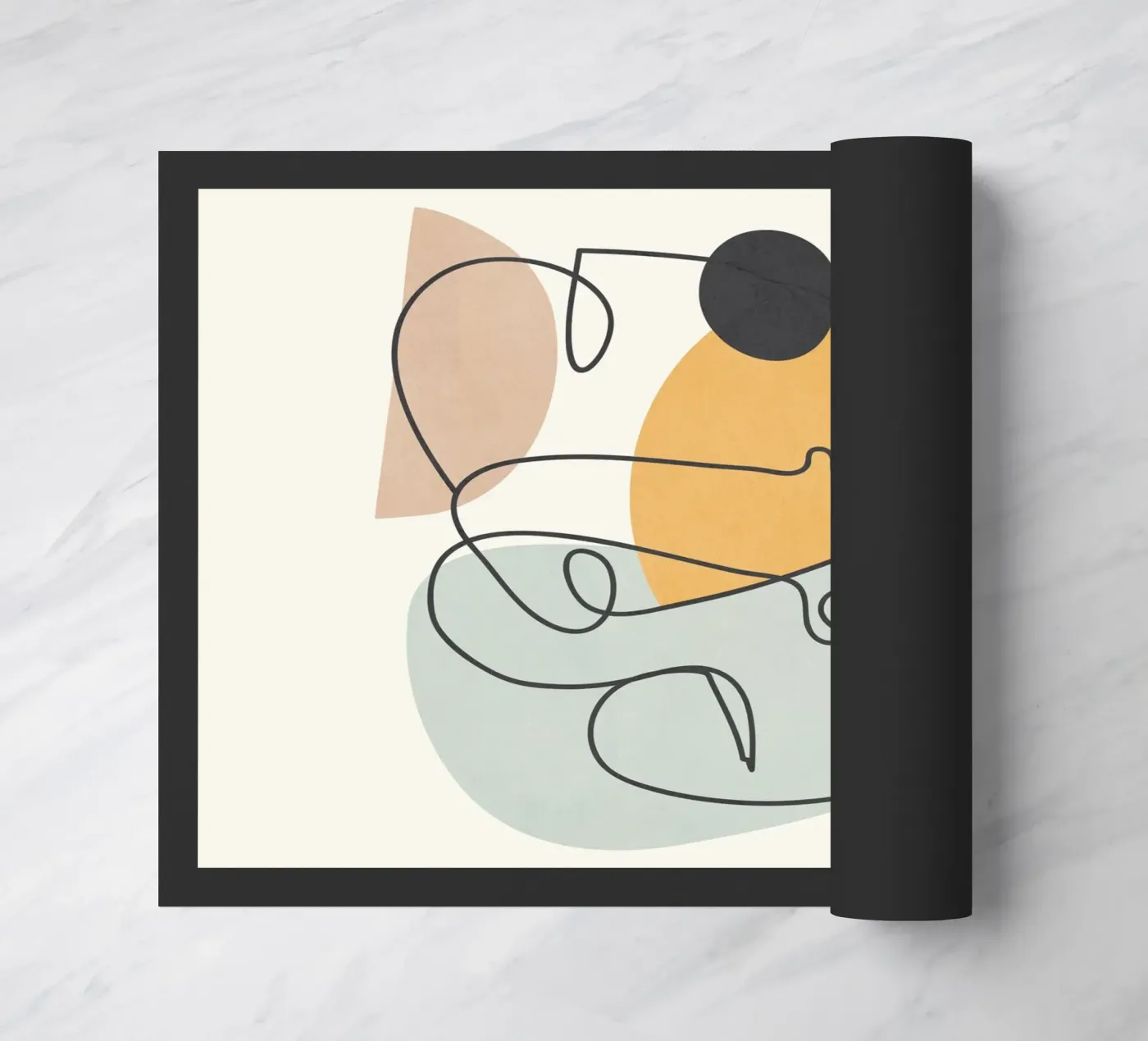 Abstract Faces 7 doormat by cityart