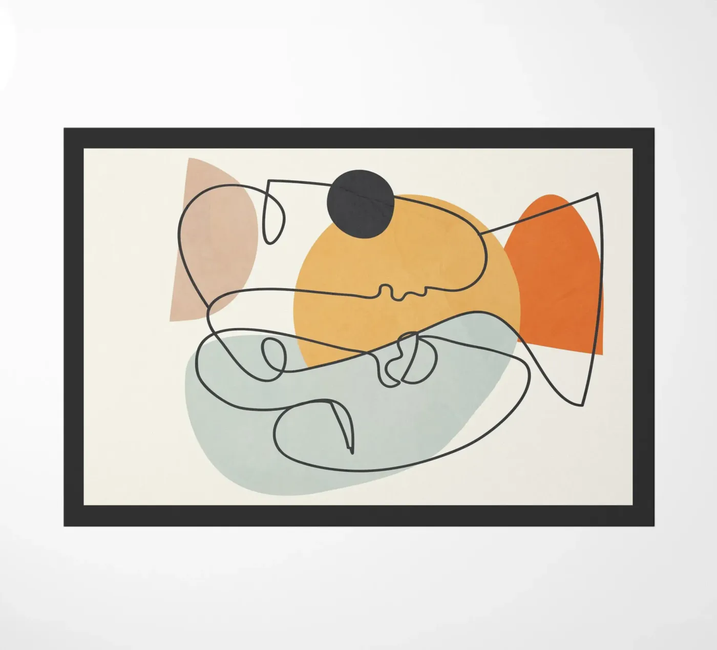 Abstract Faces 7 doormat by cityart