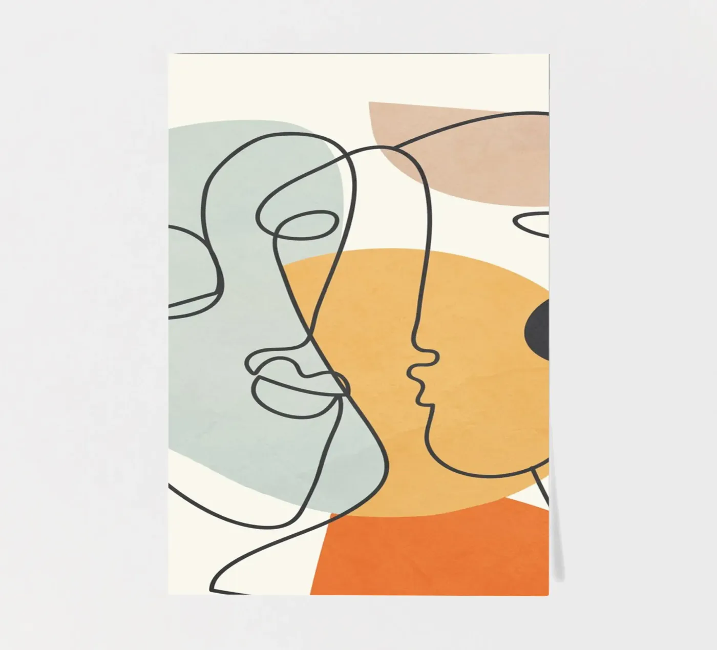 Abstract Faces 7 sticker sheet by cityart
