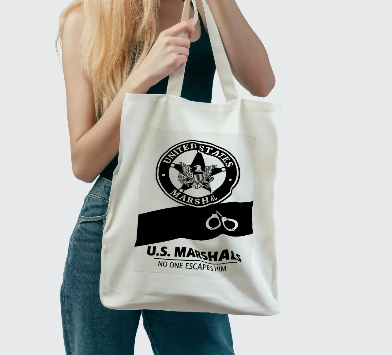 U.S. Marshals Print borsa in juta da MoviesArt