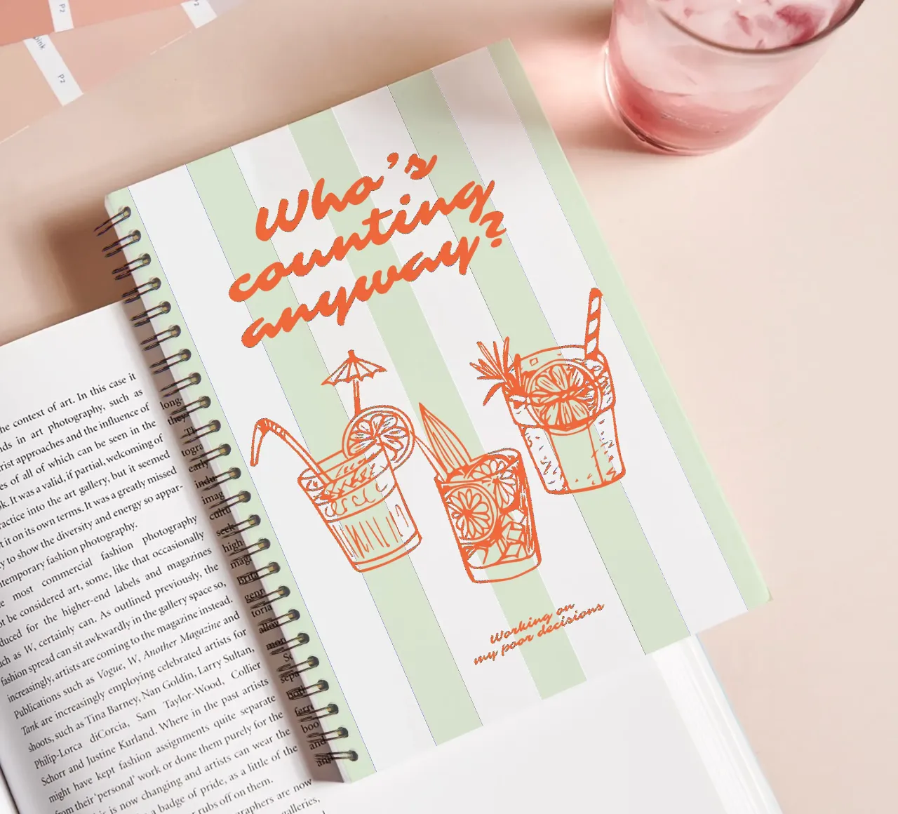 Cocktail Culture - Summer Serie V spiral notebook by Bureau Purpur