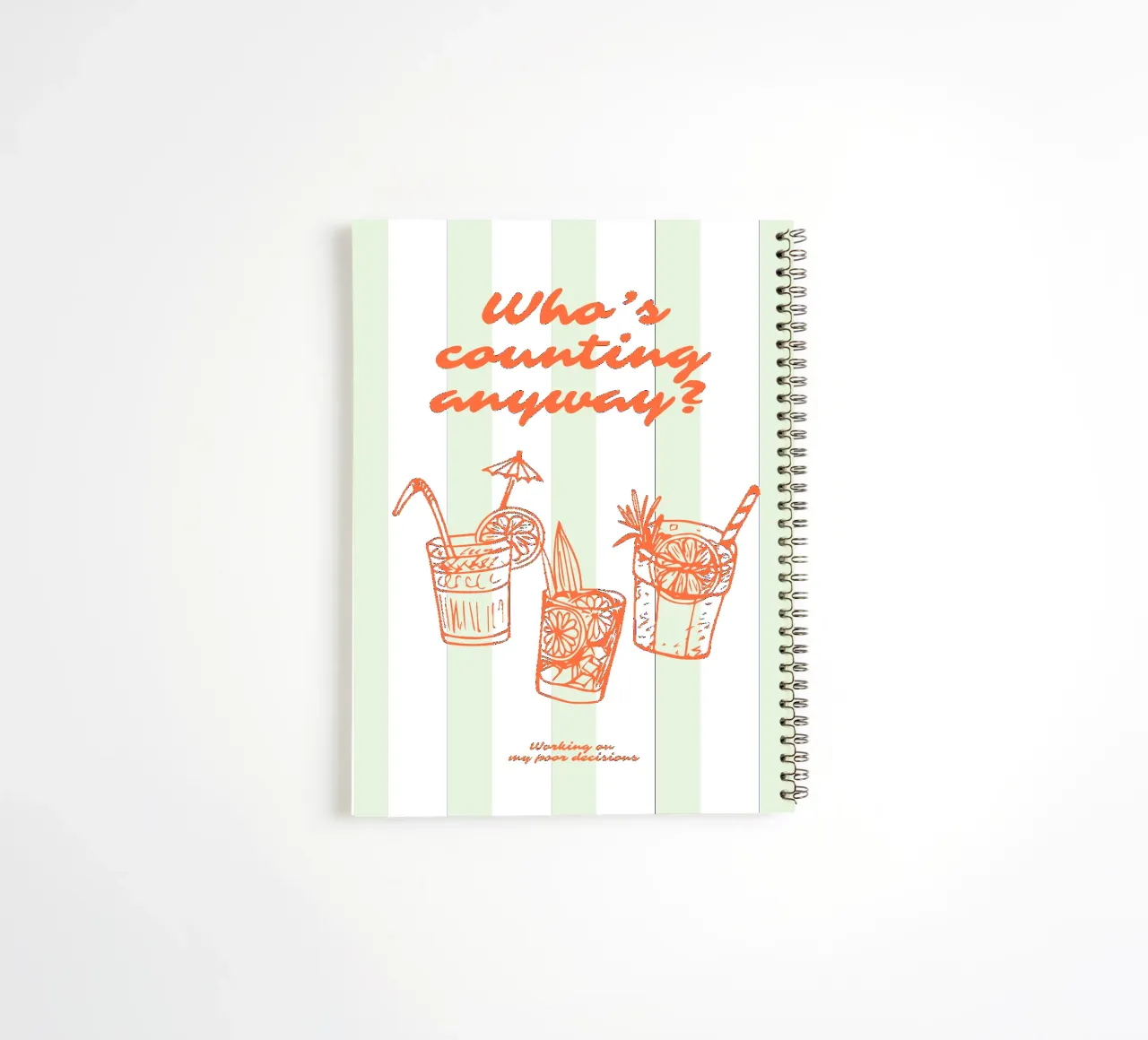 Cocktail Culture - Summer Serie V spiral notebook by Bureau Purpur