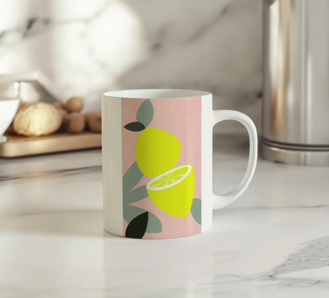 Summertime ceramic mug by XOXO Arte