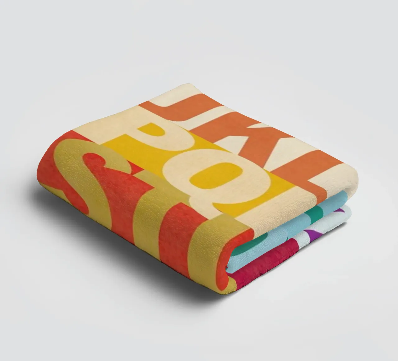 ABC And Back Again asciugamano da bagno da Catherine Aguilar