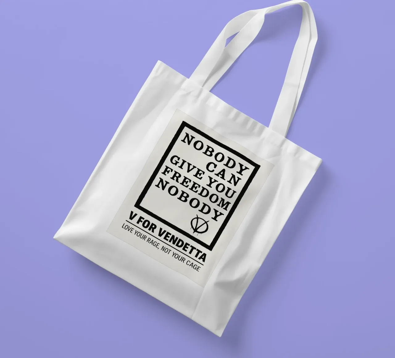 V For Vendetta Print borsa in juta da MoviesArt