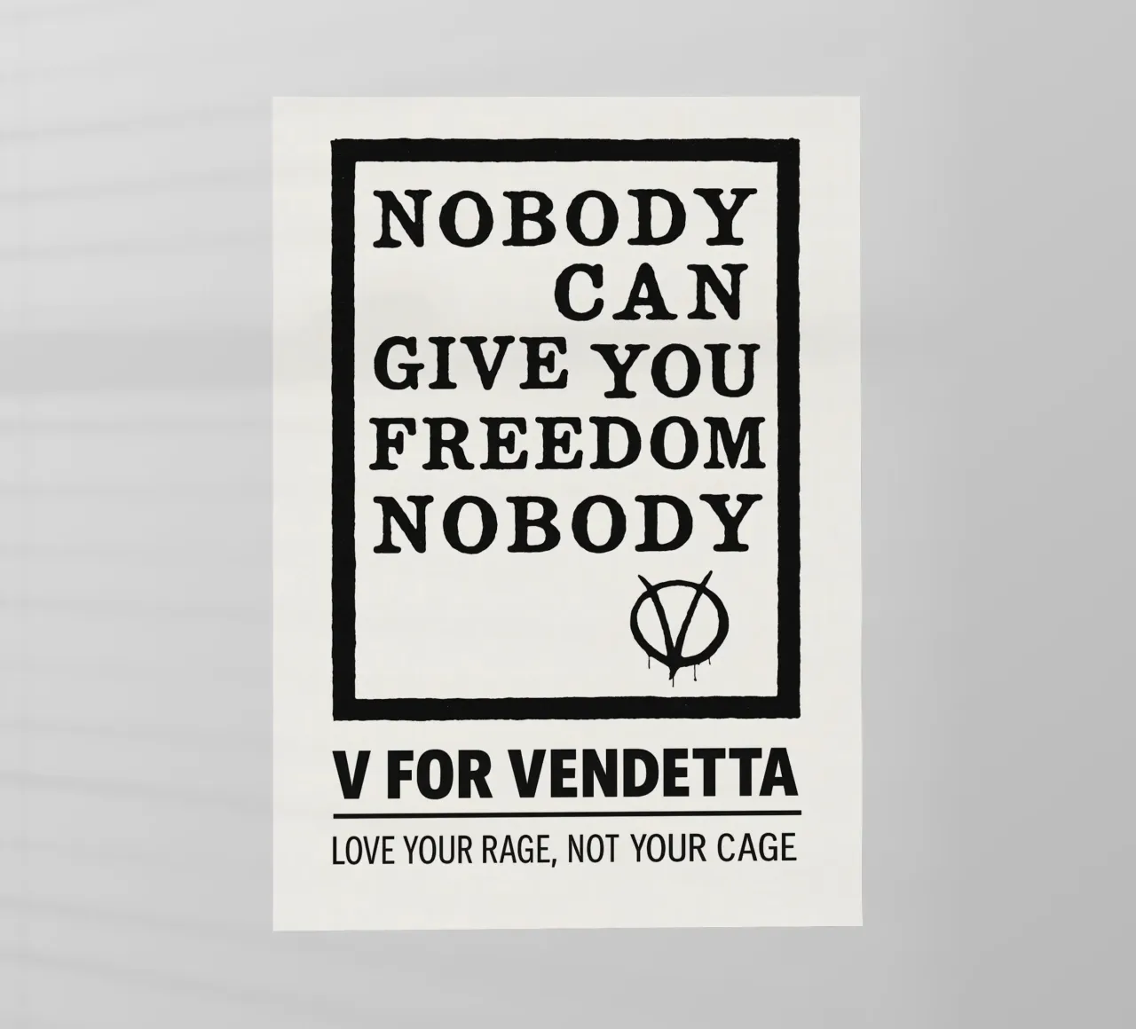V For Vendetta Print pellicola backlit da MoviesArt