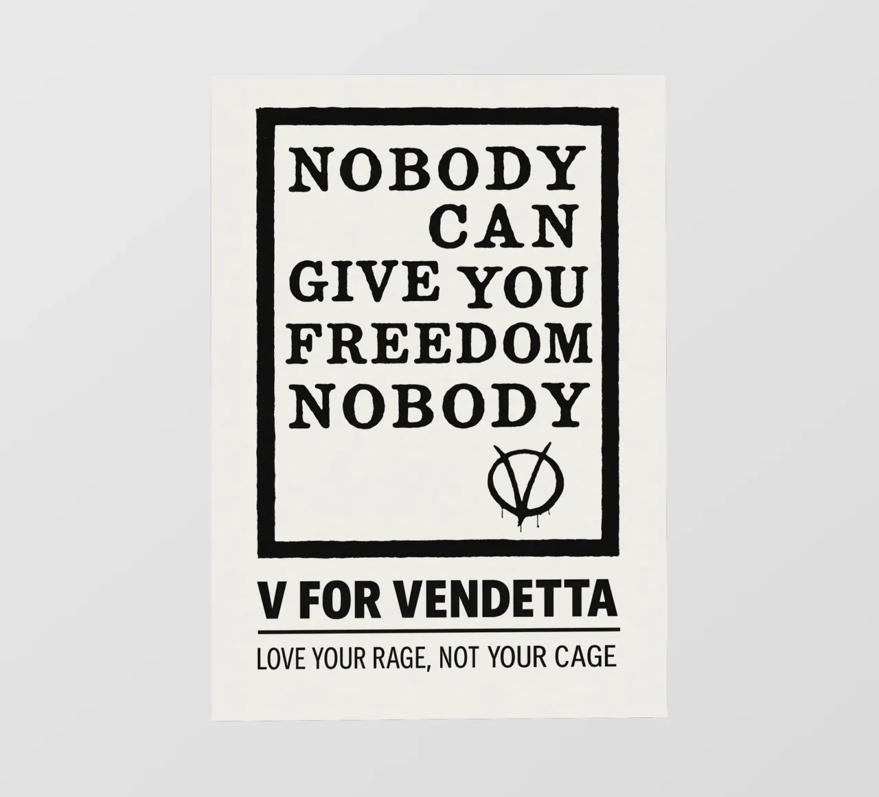 V For Vendetta Print pellicola backlit da MoviesArt