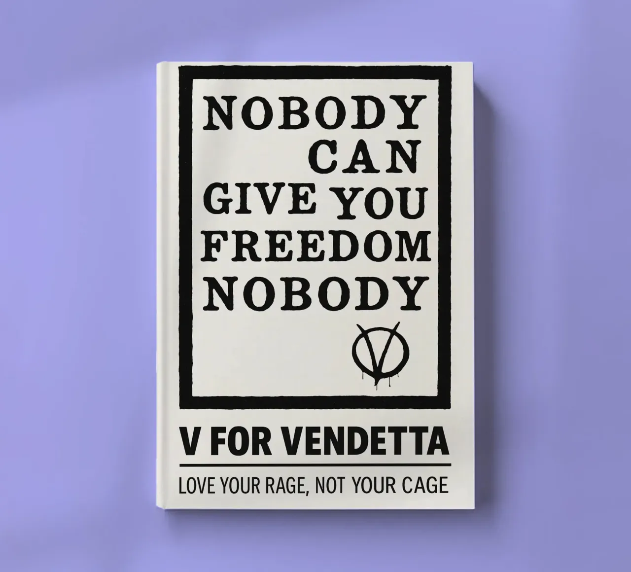 V For Vendetta Print notebook by MoviesArt