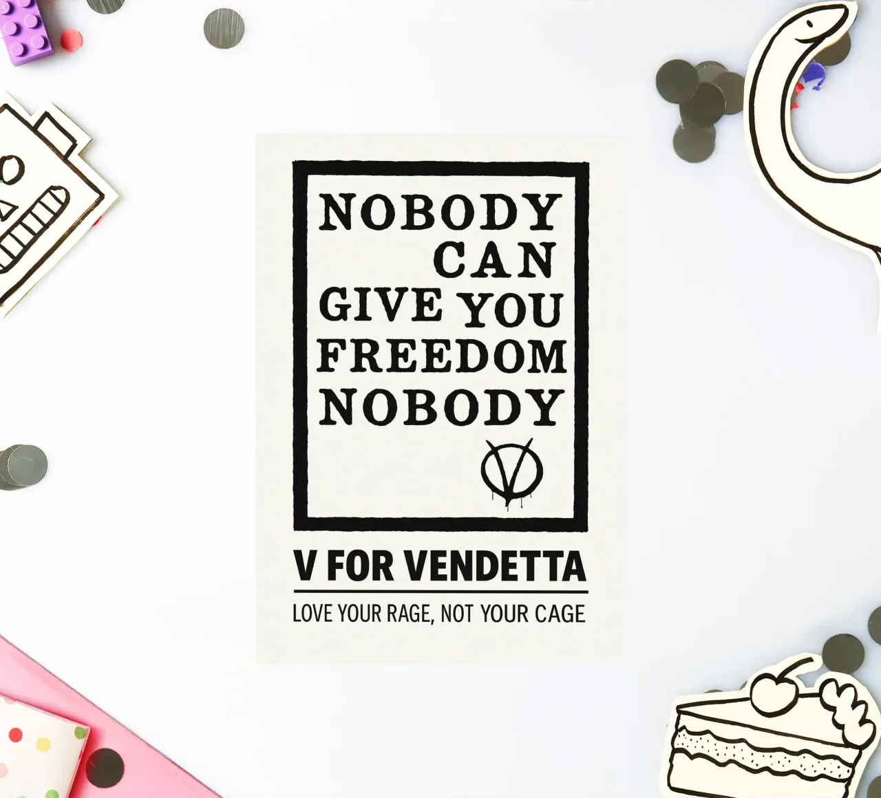 V For Vendetta Print adesivo da MoviesArt