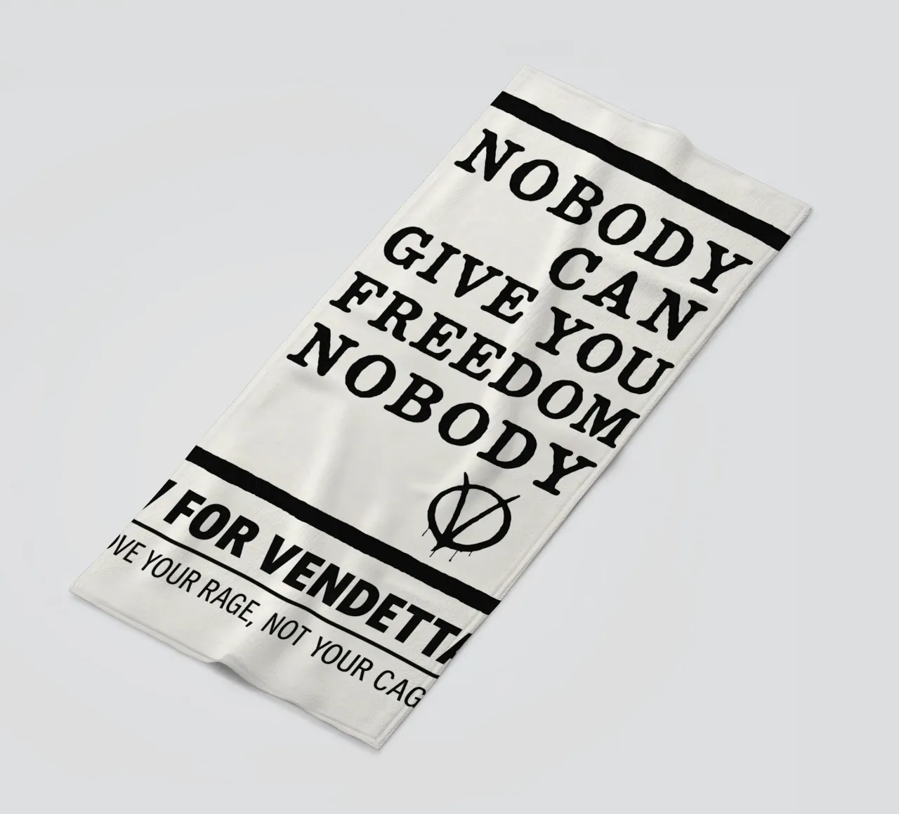V For Vendetta Print telo mare da MoviesArt