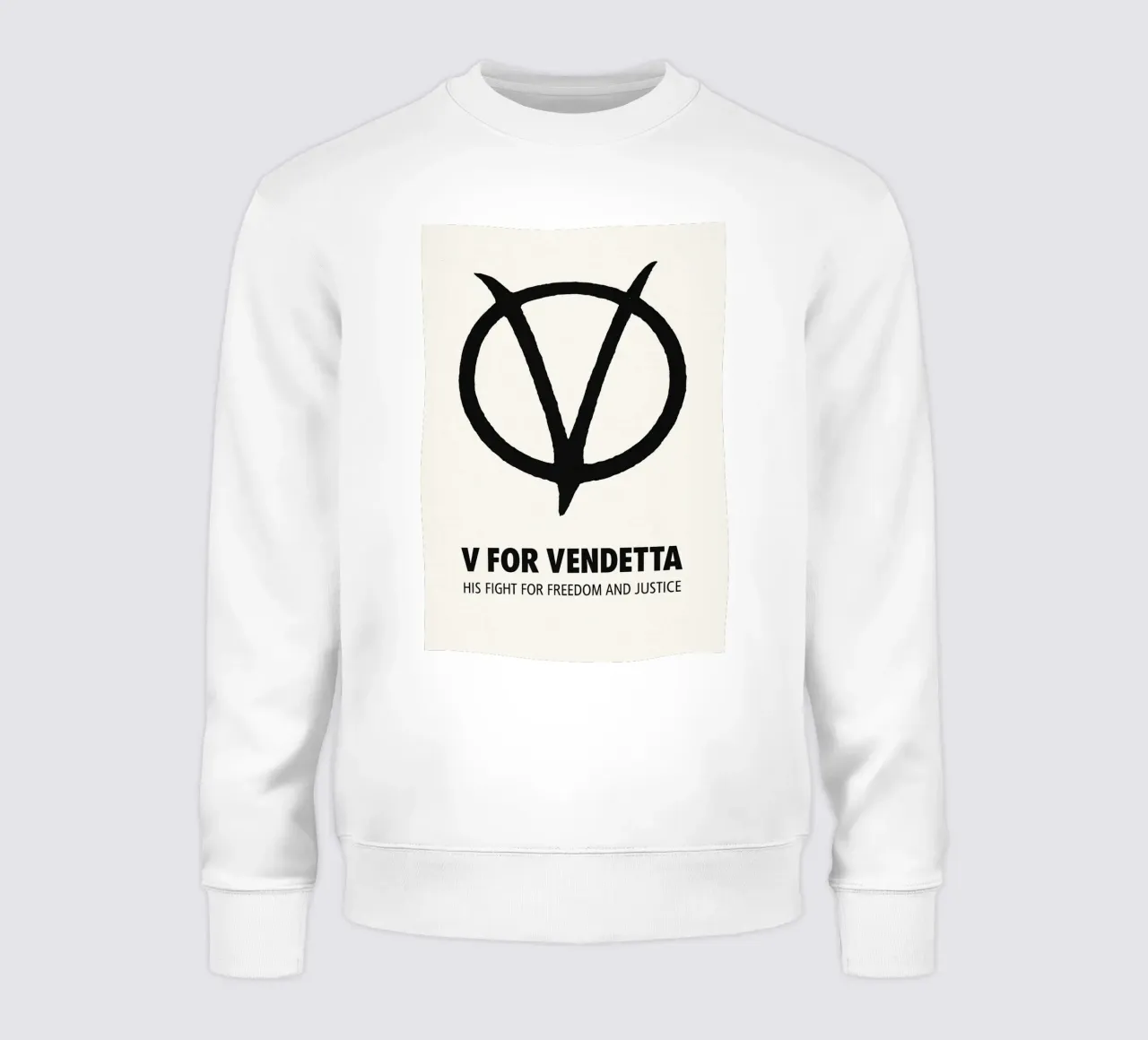 V For Vendetta Print felpa da MoviesArt