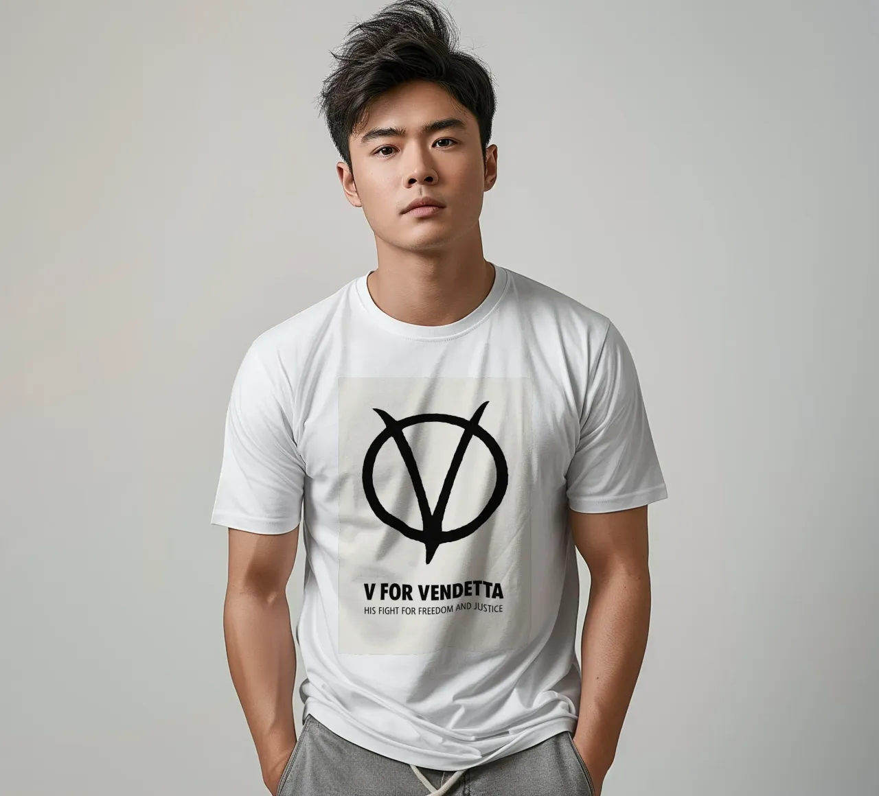 V For Vendetta Print t-shirt da MoviesArt